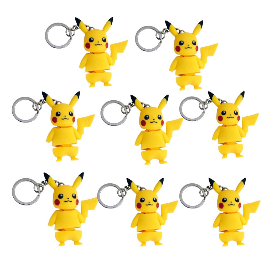 Chaveiros Pikachu – 5, 10 ou 15 Unidades Pokémon Atacado