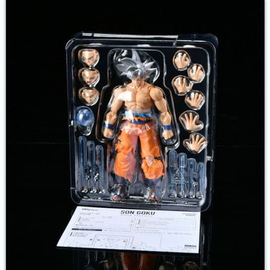 Dragon Ball SHF Modelo Goku Cabelo Prateado, Versão Branca