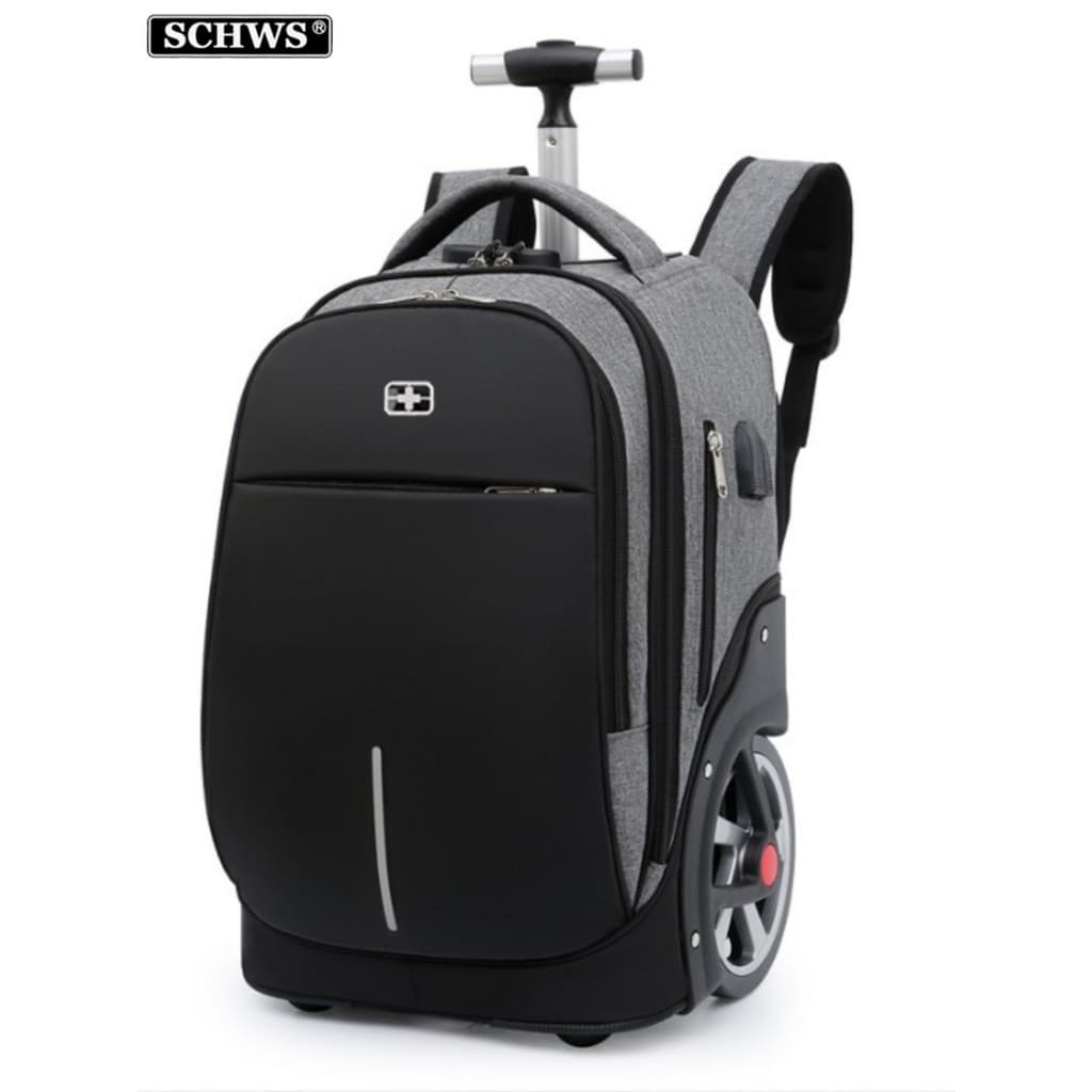 Bolsa de viagem suíça de grande capacidade, bolsa de embarque de negócios, multifuncional, masculina, feminina, portátil