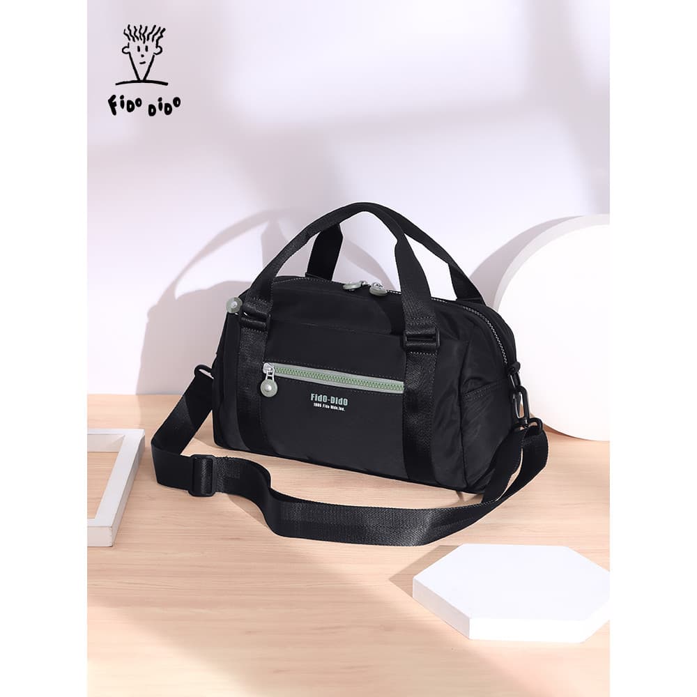 Fidu Dido Bolsa Mensageiro Feminina Multicamadas Leve Casual Commuter Bolsa de Ombro Portátil Grande Capacidade Pano Oxf
