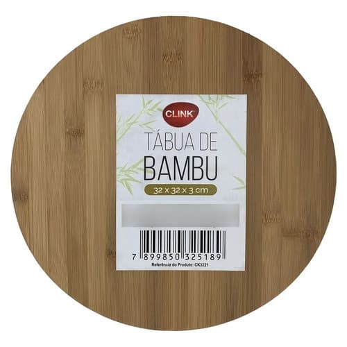 Tabua De Bambu Redonda Giratória Churrasco Queijo Petisco