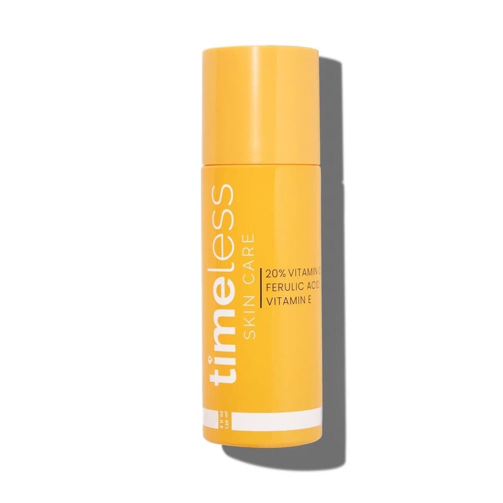 Sérum de Vitamina C Timeless Care com Vitamina E e Ácido Ferúlico - Sérum Iluminador - para Pele Oleosa e Seca - Sem Fra