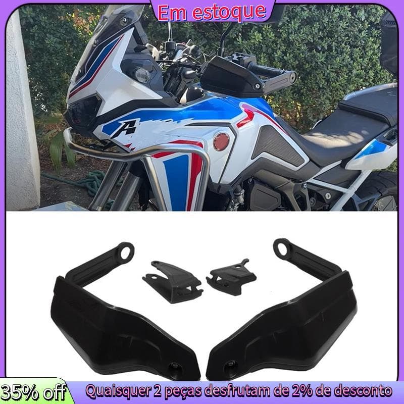 Para CRF1100L África Twin 2020 2021 2022 Motocicleta Handguard Extensões Mão Escudo Protetor Capa Substituição Preto