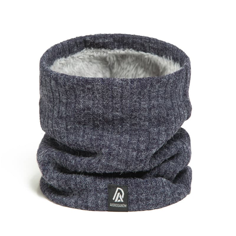 Cachecol de Inverno Grosso e Quente, Tricotado, Listrado, para Esqui ao Ar Livre, Máscara Completa ---- *&&
