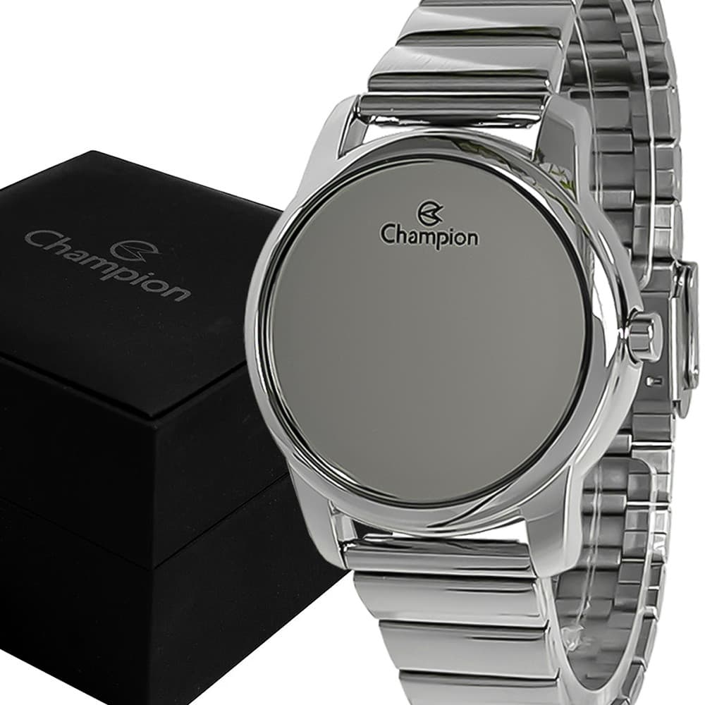 Relógio Champion Led Digital Feminino Prata Garantia 1 Ano