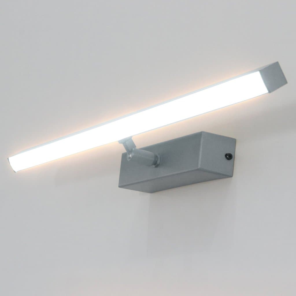Arandela LuminaLux Fit ALX092 Quadro Movel 50cm Prata Bivolt