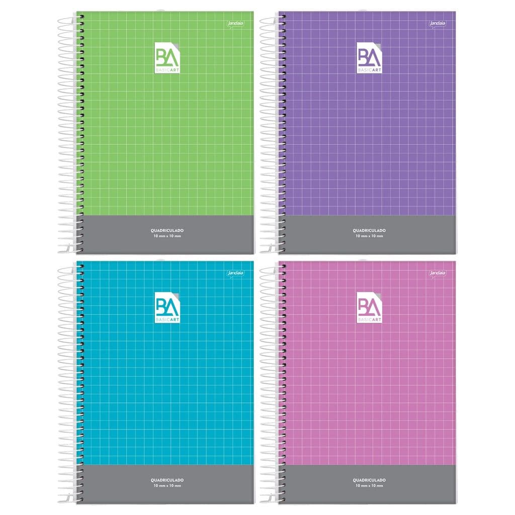 Caderno Quadriculado Universitário 1x1 Cm 96 Folhas Jandaia