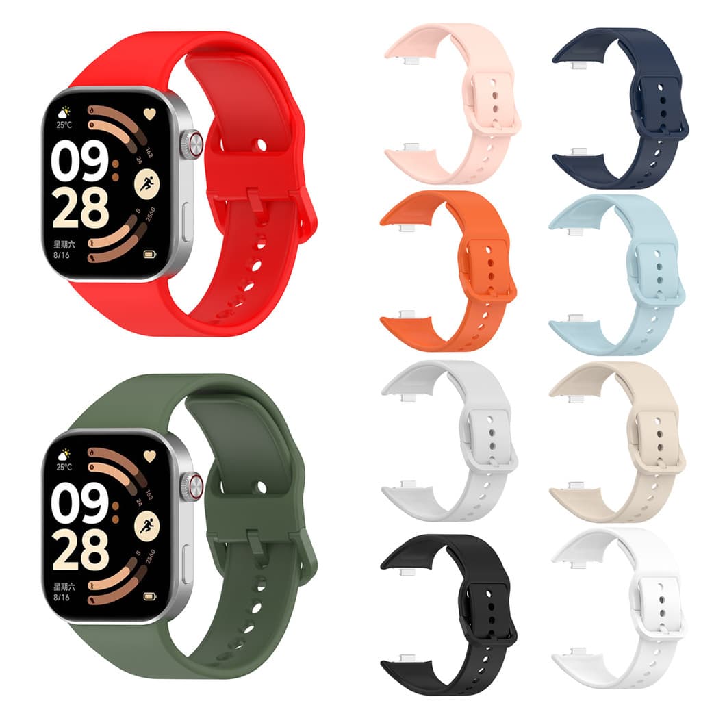 Pulseira De Silicone Para Redmi Watch 6 5 4/Xiaomi Band 8 9 Pro Miband Watch4 Watch5/6 Inteligente De Pulso Macio