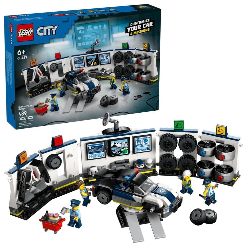 Lego City Garagem de Carros de Polícia Personalizados 60457