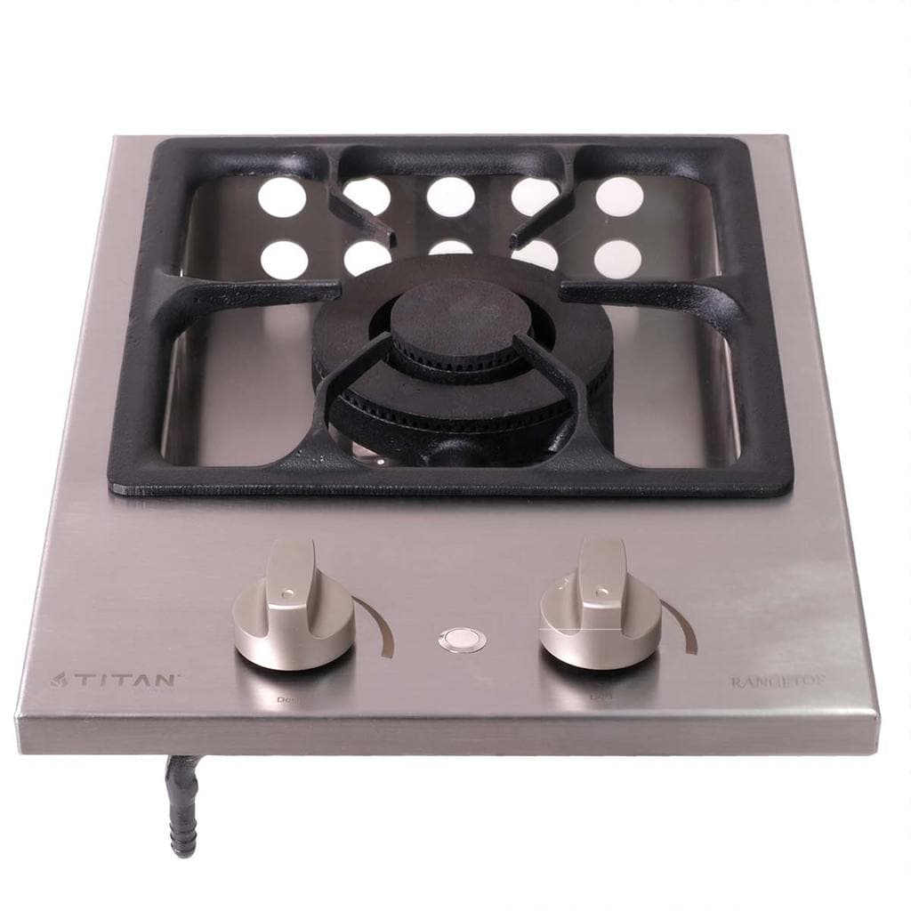 Fogão Industrial a Gás de Embutir 1 Boca Queimador Duplo Rangetop Automático Titan