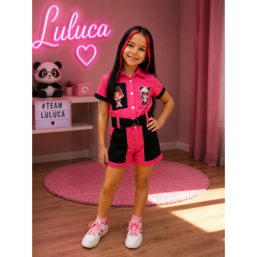 Macacão temático da Luluca personalizado