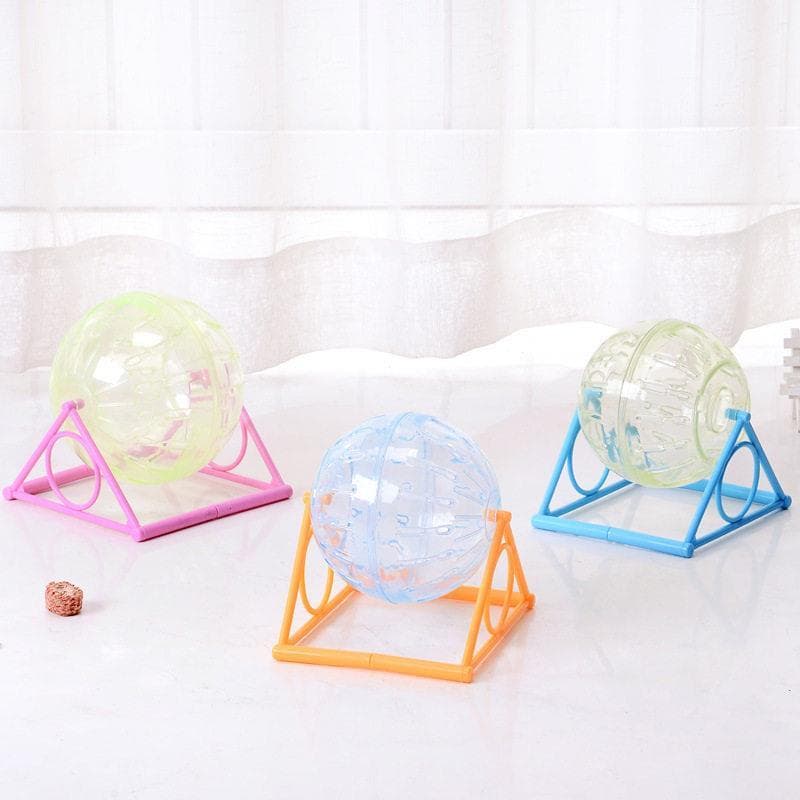 Hamster brinquedo suprimentos Mouse bola urso dourado cristal correndo bola rolo esportes bola correndo roda correndo bo