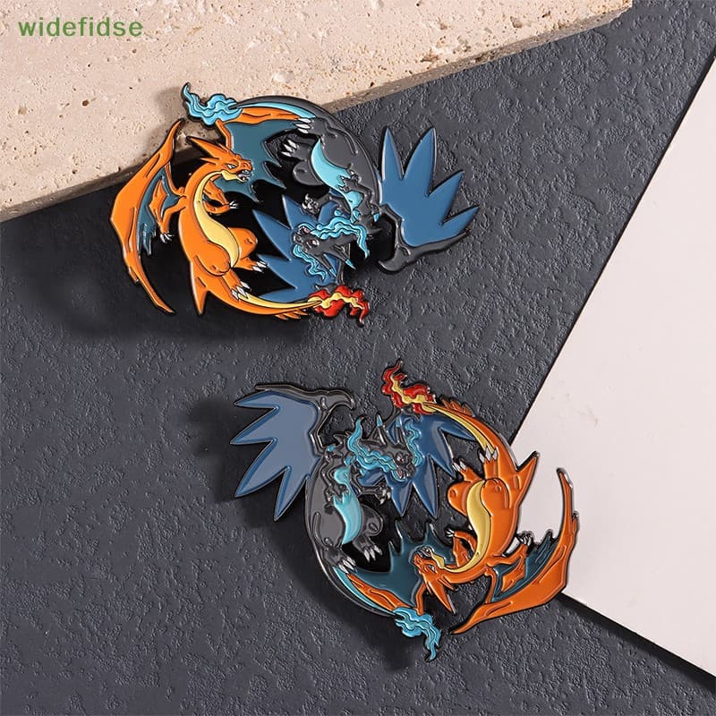 Pokémon Charizard Rayquaza Broche De Metal Pikachu Cartoon Kawaii Crachá Anime Apresenta Agradável