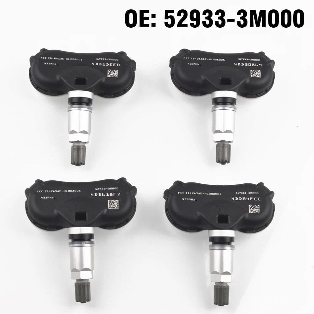 Sensor De Monitor De Pressão De Pneu De Carro 4PCS TPMS 529333M000 Para Hyundai C-Green Centennial Elantra Equus Genesis