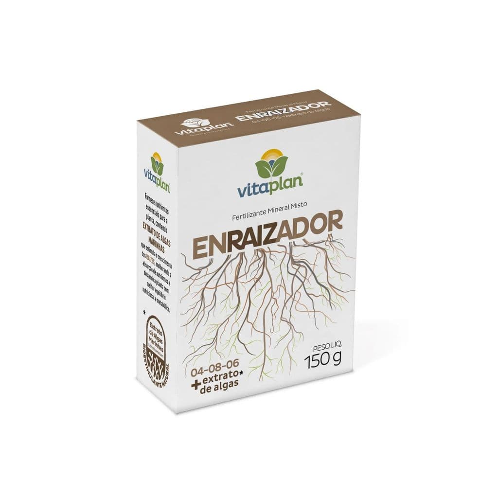 Adubo Fertilizante Enraizador 150g Vitaplan Raízes Fortes em Hortas, Vasos e Jardins