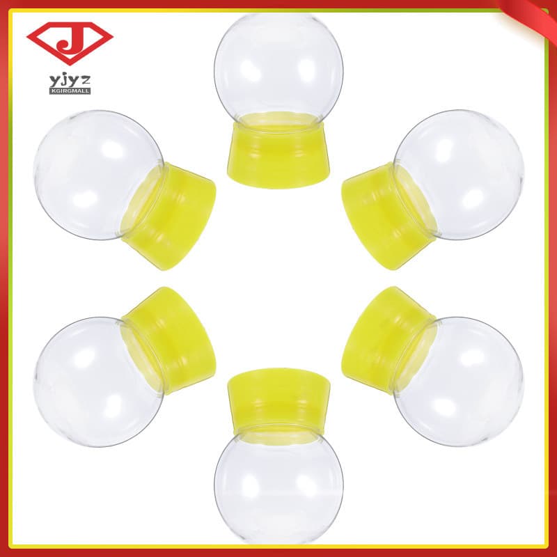 Kit De Globo De Neve Redondo De 6 Peças : 270ml Decoração Exclusiva Transparente Vazio Para De Casa Artesanato Yujingyou