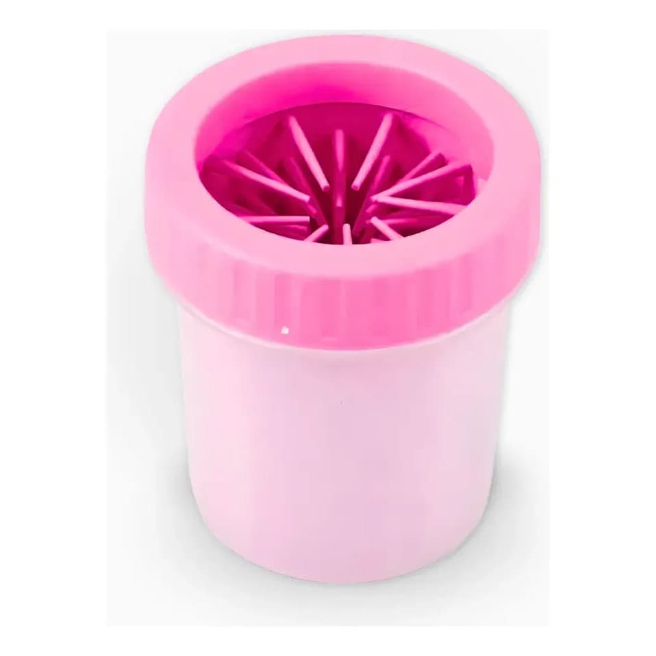 Limpador De Pata De Cachorros Portátil Rosa Rosa