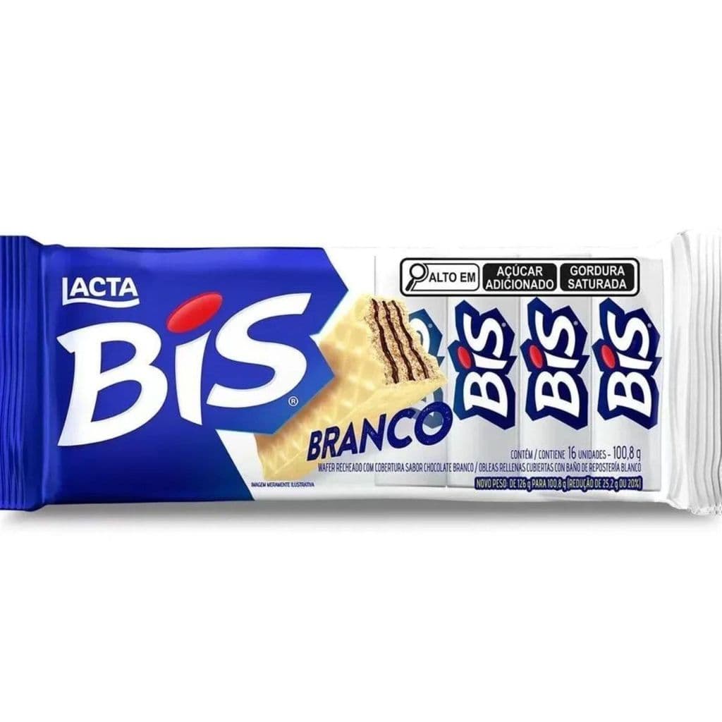 Chocolate Bis Branco C/ 16 Unidades