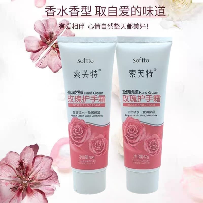 Sophett Rose Creme para as Mãos Senhoras Hidratante Fragrância Hidratante Cuidados com as Mãos Aliviar a Pele Seca