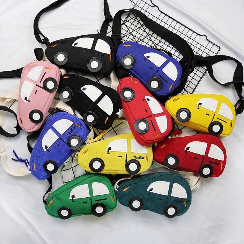 Crianças sacos das crianças bonito Cross-corpo sacos meninos meninas versão coreana dos desenhos animados do bebê carro