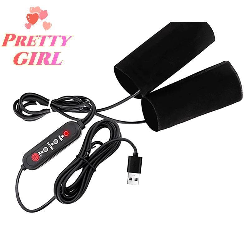 [Pretty ggirl] 1 Par 5V 2A USB Capa De Guiador Aquecida Para Motocicleta Elétrica Aquecedor De 3 Engrenagens Punhos Aque