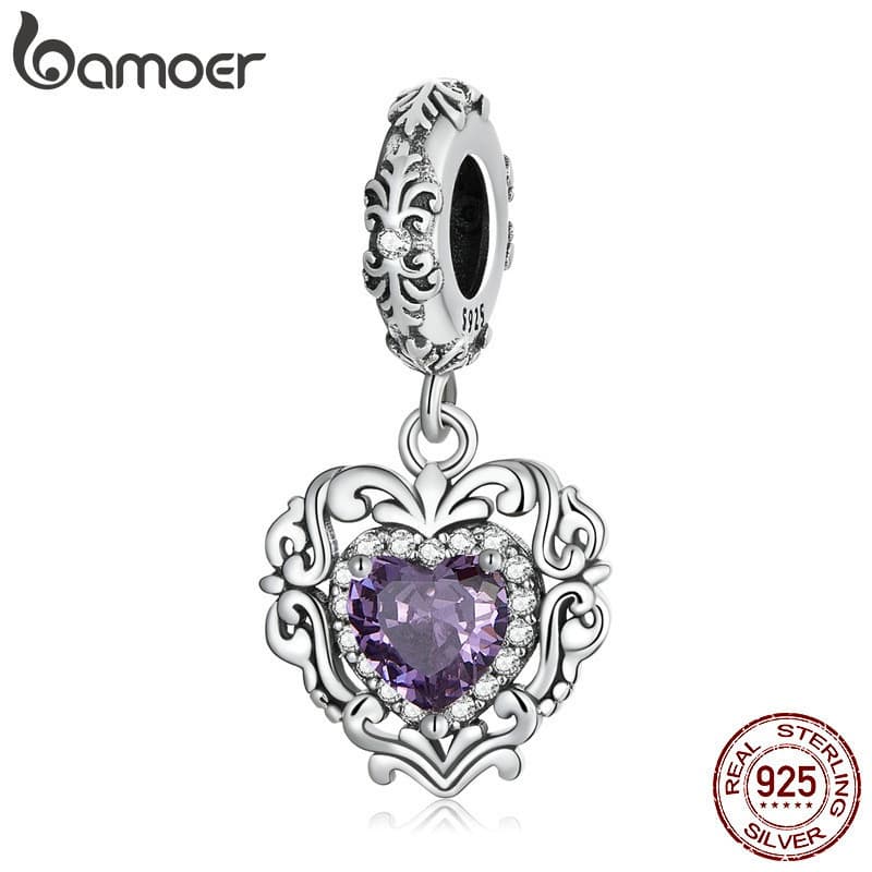 Bamoer Prata 925 Com Pingente Clássico De Amor/Acessório Para Diy SCC2181