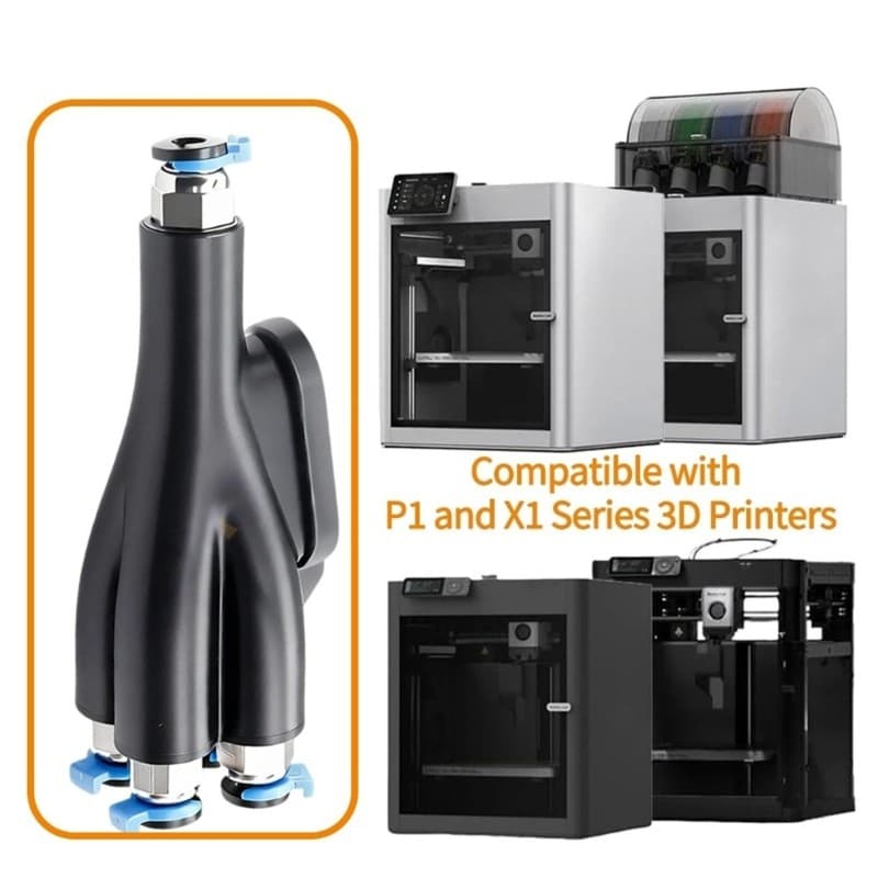 Blala Para P1P P1S X1C 4-Em-1 Adaptador PTFE Acessórios De Impressora 3D Conector De Tubulação