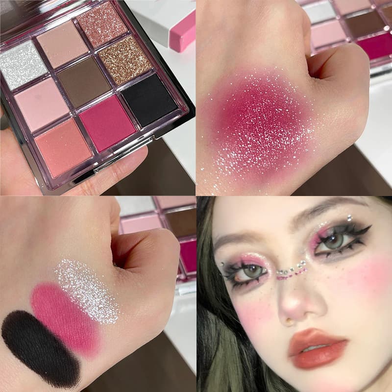 Capelle esmalte paleta de sombras de nove cores baixa saturação tudo-em-um paleta fosca terra cor fumada paleta de sombr