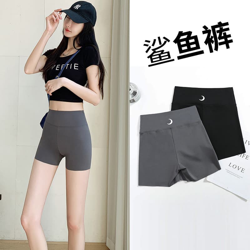 Shorts Legging de pele de tubarão de três pontos feminino verão fino barriga-estreitamento Hip-lifting Barbie Yoga cicli