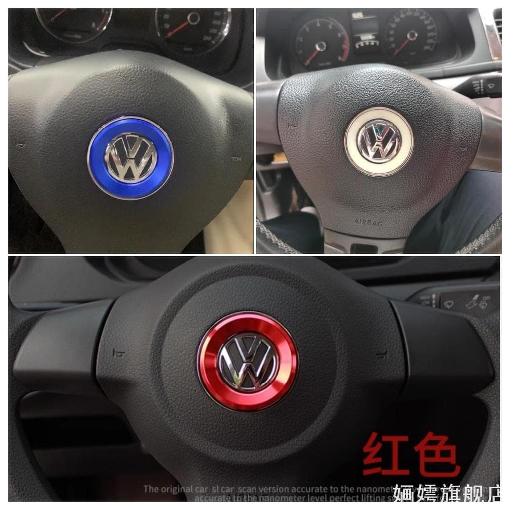 Adequado para Volkswagen 1113 POLO1114 Sagitar decoração de interiores adesivos golfe 6 lantejoulas de volante modificad