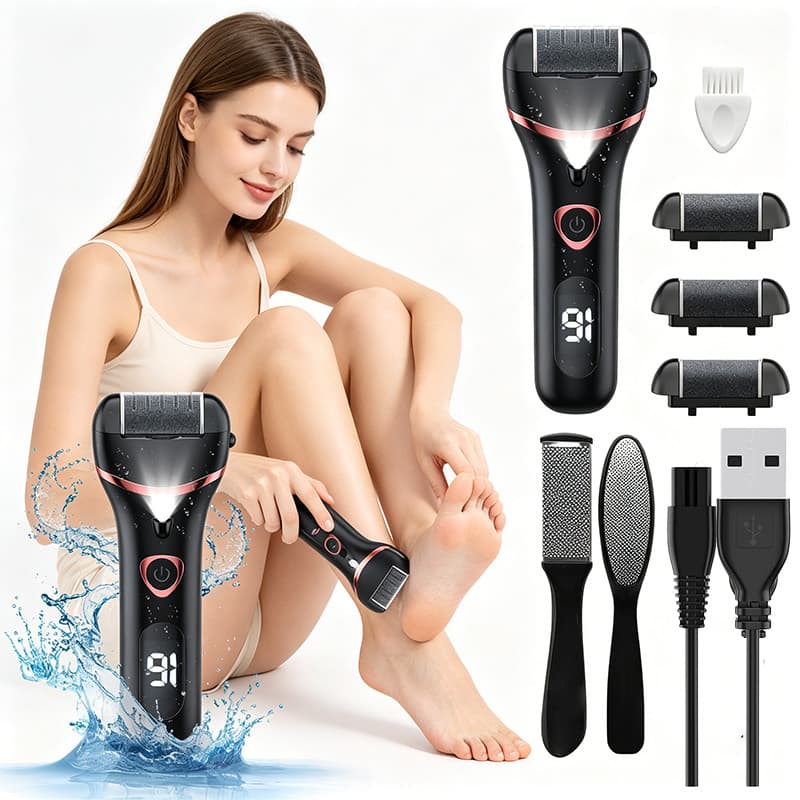 Máquina Elétrica Recarregável Para Remoção De Calos De Pés , Dispositivo Pedicure , Ferramentas Cuidados Com Os Calcanha