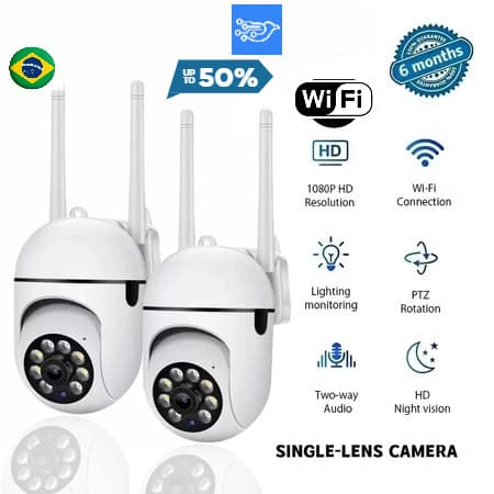 Super Mini Câmera CCTV Sem Fio À Prova D'água Ao Ar Livre E IP V720 APP WIFI PTZ Com Rastreamento Humano Automático