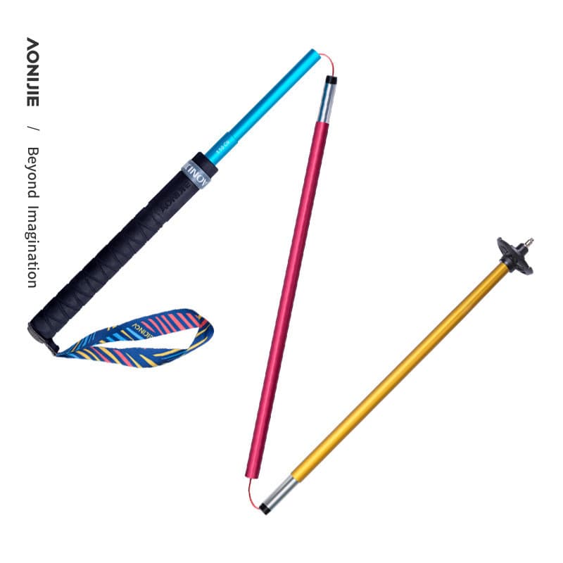 Cross Country Running Trekking Polos Liga Homens Mulheres Caminhadas Equipamento Dobrável Ao Ar Livre