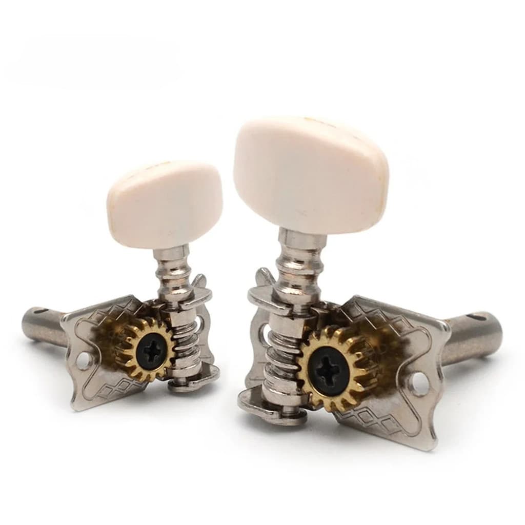 SH-6 Peças Niquelado Esquerda E Direita Guitarra Tuning Pegs Tuners Cabeça De Máquina Para Acústica