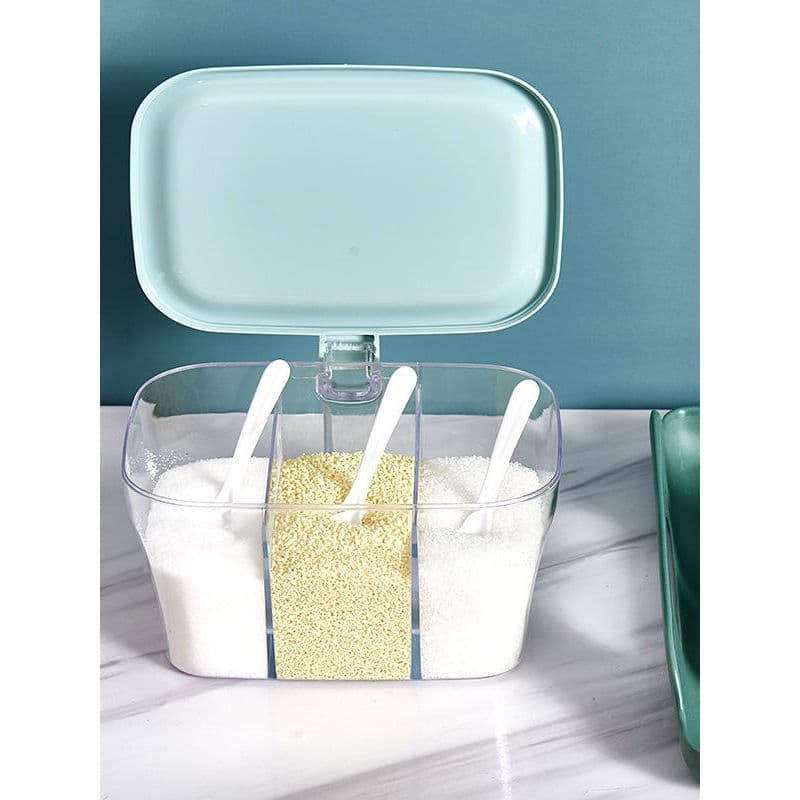 Conjunto de jarra de tempero, suprimentos de cozinha com tampa, combinação MSG, saleiro, caixa de armazenamento doméstic