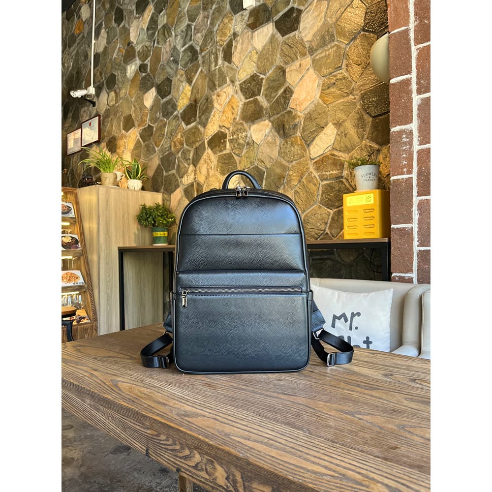 2026 novo estilo de couro genuíno masculino negócios Commuter grande capacidade moda simples saco viagem mochila saco do