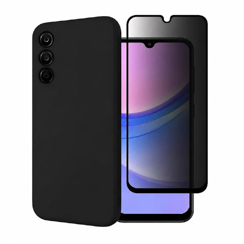 Capa Aveludada + Película Privacidade Fosca Para Samsung Galaxy A16