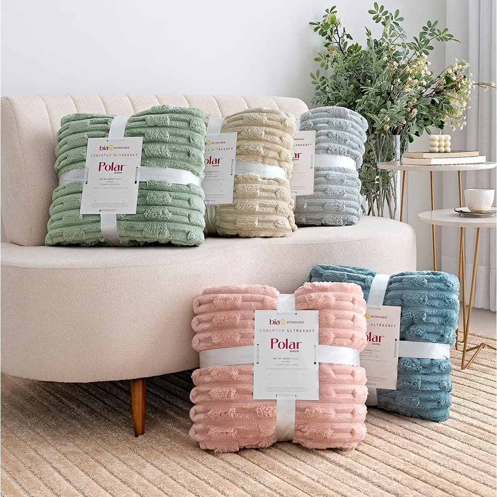 Cobertor Queen Avulso 2,20m x 2,40m Manta Flannel Polar