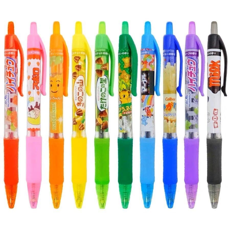 Caneta de fragrância japonesa sakamoto edição limitada lanche fruta cor Gel caneta 0.5mm caneta de água preta