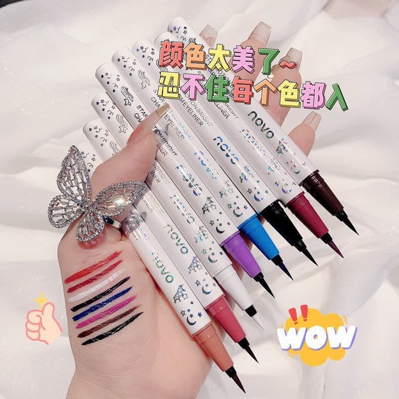 Caneta delineadora líquida colorida para maquiagem de palco, branco, vermelho, azul, pintura, linhas de cores, à prova d