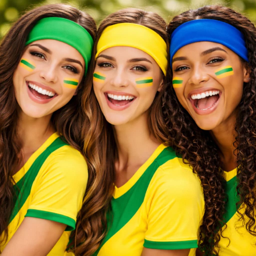 Faixas de cabelo Para Copa Do Mundo Brasil penteados e esportes Acessórios de Cabelo Headband Top Tendencias