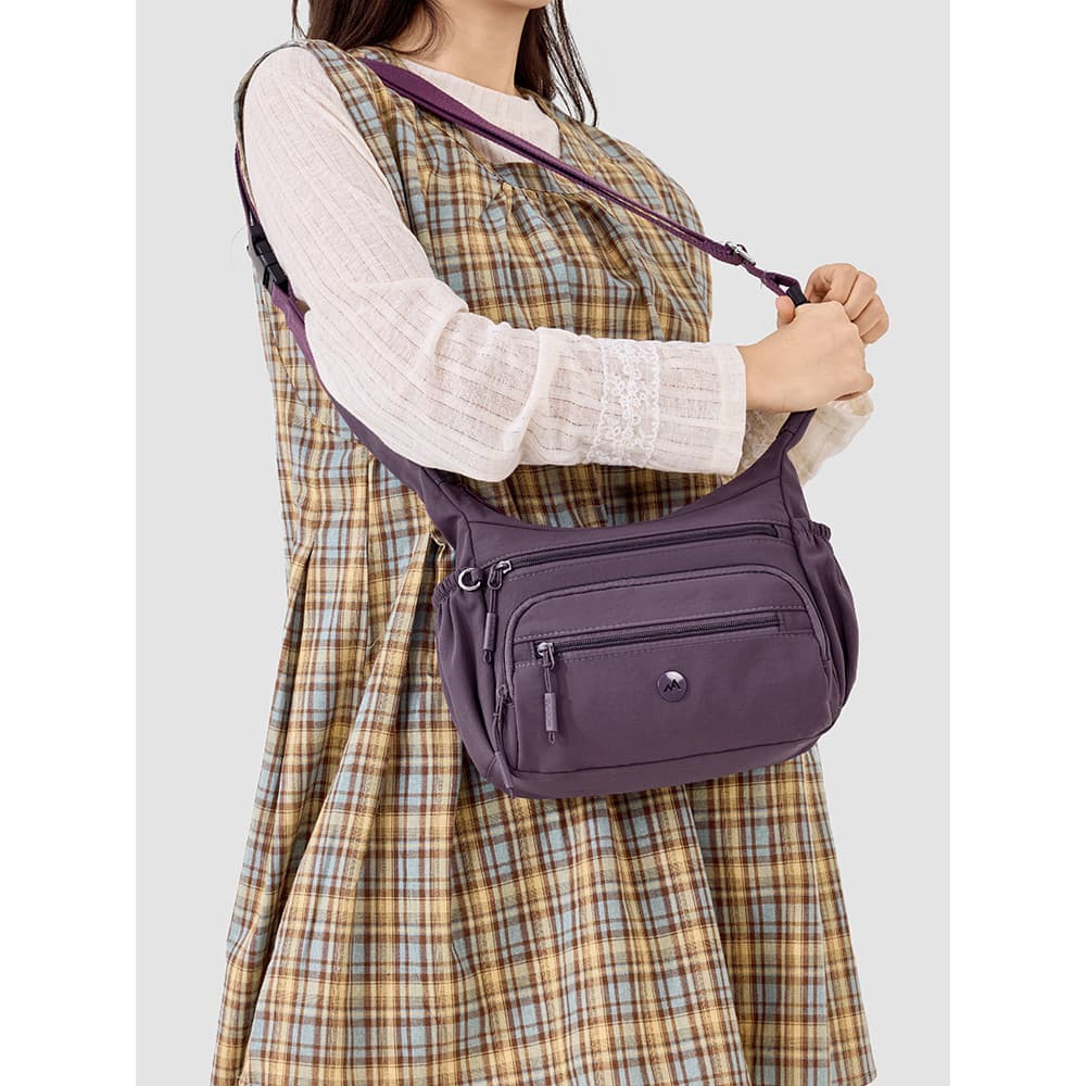2026 verão novo estilo Casual estilo simples saco do mensageiro feminino Multi-camada de grande capacidade leve náilon b