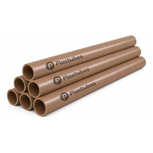 Kit 6 Tubo Cano Pvc Soldavel 20mm 1/2  - 1 Metro Plastubos