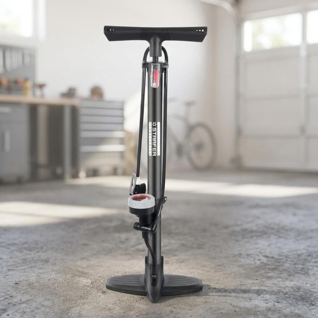 Bomba de Ar Manual Starfer 160psi Calibragem Rápida Carro Moto Bike Pneu Bicicleta Bolas e Bóias