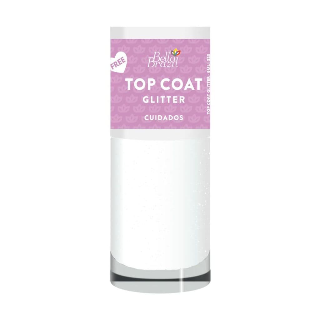 Top Coat 323 Top Coat Glitter 9ml Bella Brazil