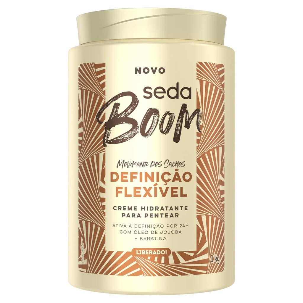 Seda Boom Creme Hidratante Para Pentear Definição Flexível 1Kg