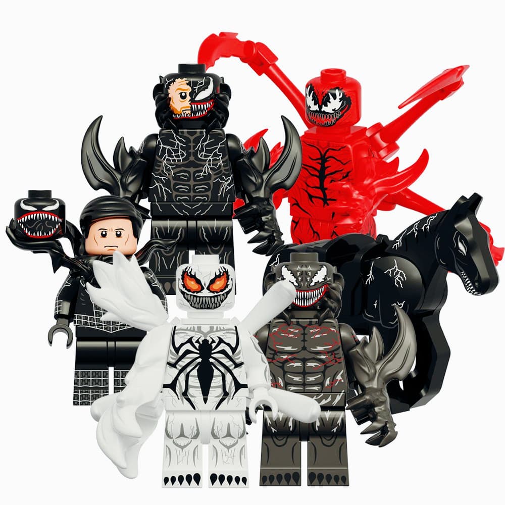 KDL832 A Última Dança Anti Venom Cavalo Carnificina Riot Mister Negativo Mini Bloco De Construção Figura Brinquedos