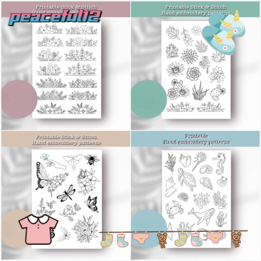 Papel De Bordado De Costura Pacífica , Suprimentos Solúvel Em Água Colorido DIY , Feito À Mão