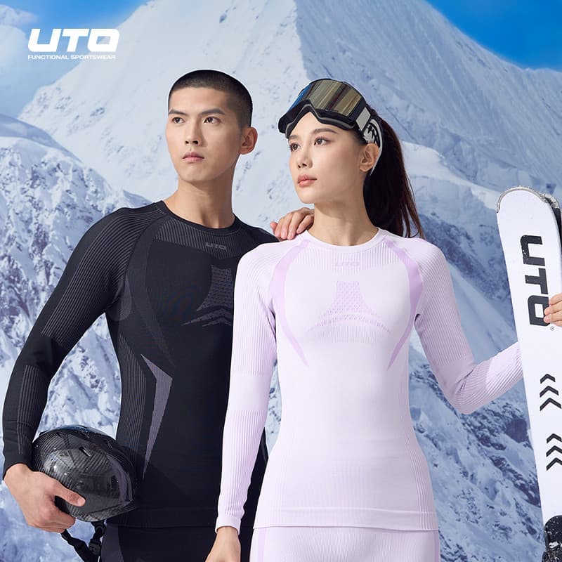 UTO núcleo de carbono engrossado esportes ao ar livre quente roupas de secagem rápida terno das mulheres dos homens outo