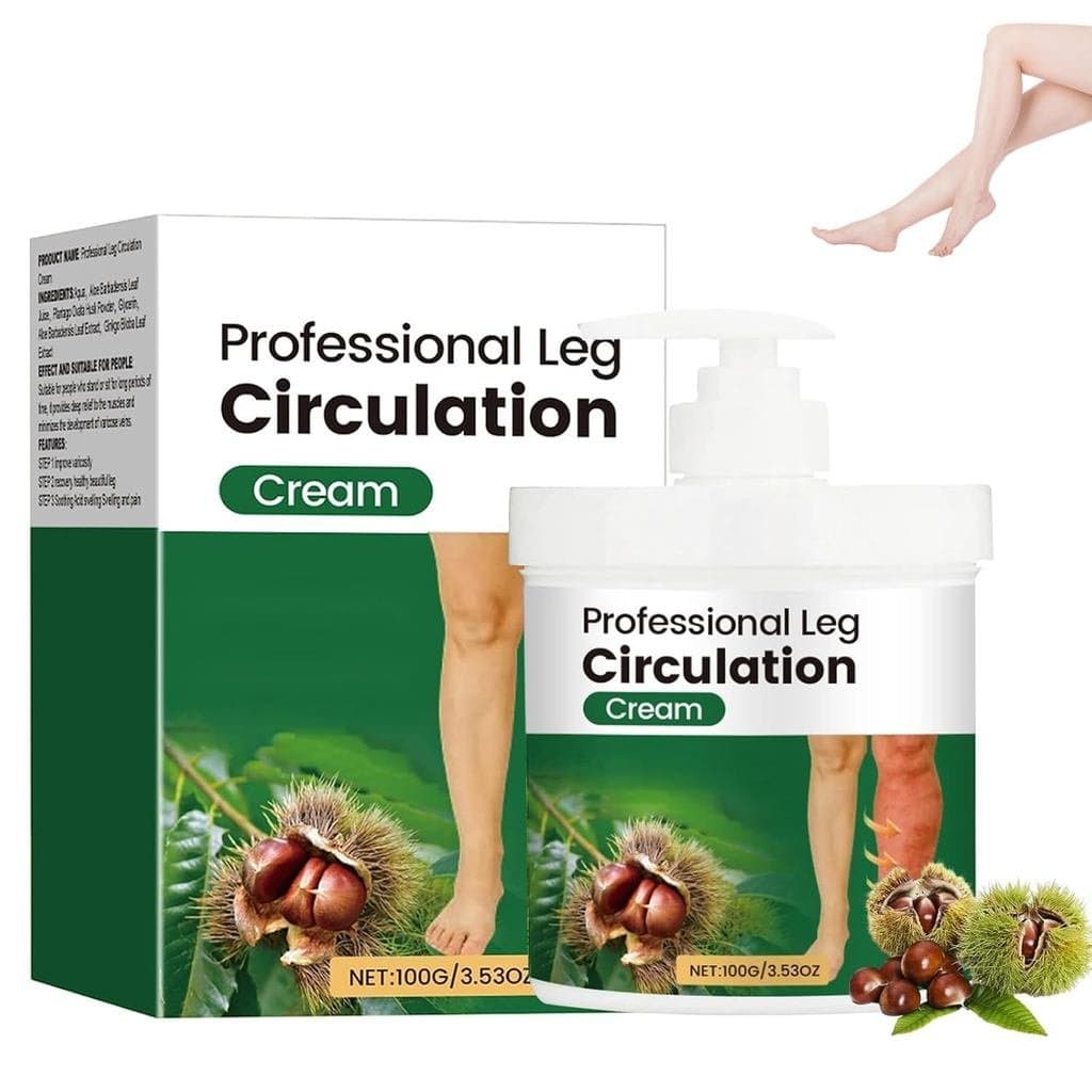 Creme Profissional para Circulação nas Pernas, Creme para Alívio de Edema nas Pernas e Pés, Reduz efetivamente o desconf